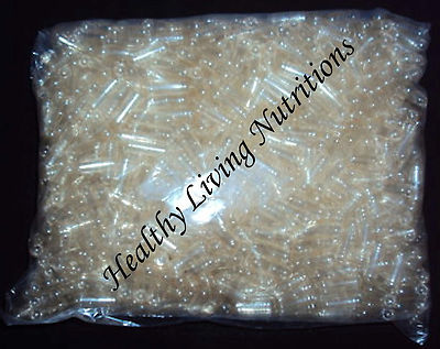 5000 EMPTY GELATIN CAPSULES ~SIZE 0 ~ BULK ( Kosher / HALAL ) 5,000 gel caps