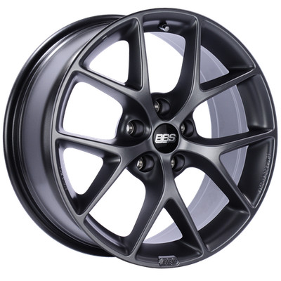 BBS SR017SG SR 18x8 Satin Gray 1-Piece 5-Spoke Alloy Wheel 5x114.3 ET40