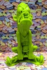 Vintage Nutty Mads Waldo the Weightlifter, Marx Toys- GREEN COLOR
