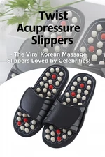 Twist Acupressure Massage Slippers for Foot & Leg Pain  Celebrity Favorite