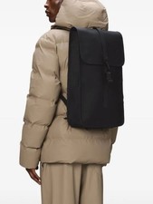 NWT Rains W3 flap magnetic waterproof backpack in black