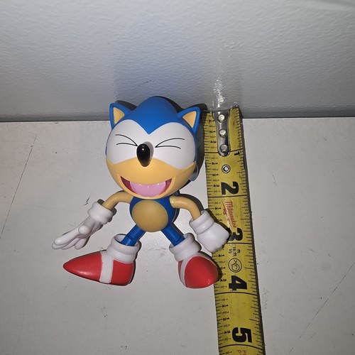 Jakks Sonic The Hedgehog Modellino Sonic 4" Ridendo Plastica Posabile - Foto 4 di 4