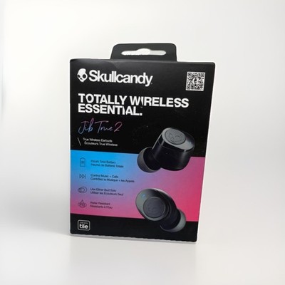 Skullcandy Jib True 2 In-Ear Totally Wireless Earbuds, 33 Hr. Battery - Black