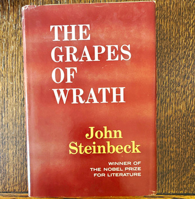 The Grapes of Wrath John Steinbeck HC DJ Book Club Edition 1939