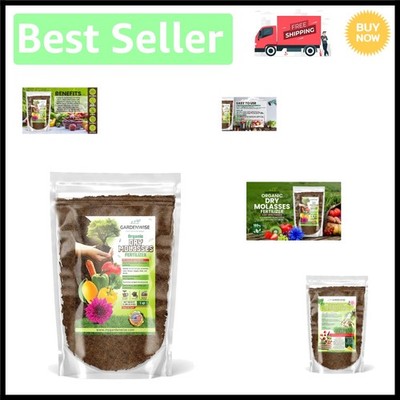 Organic Plant Molasses - Boost Soil Health for Indoor & Outdoor Plants - 1 Quart