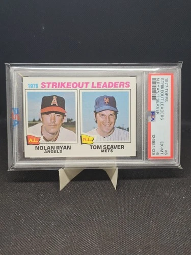 1977 Topps 1976 Strikeout Leaders Nolan Ryan Tom Seaver #6 - PSA 6