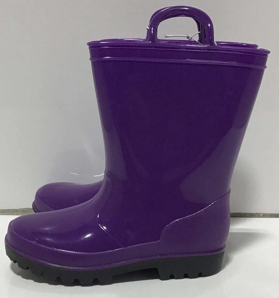 Botas de lluvia impermeables JOSMO para niñas en púrpura talla 12 Foto 3 de 4