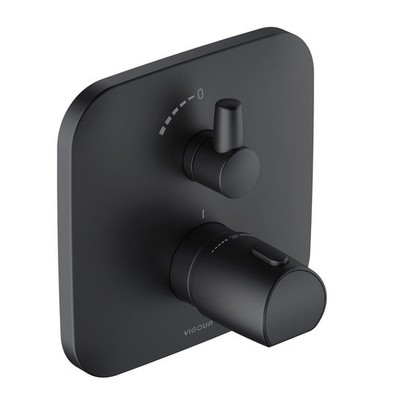 VIGOUR Farbset Thermostat derby für VUPK , schwarz matt , Gebraucht, DEFTMUSM