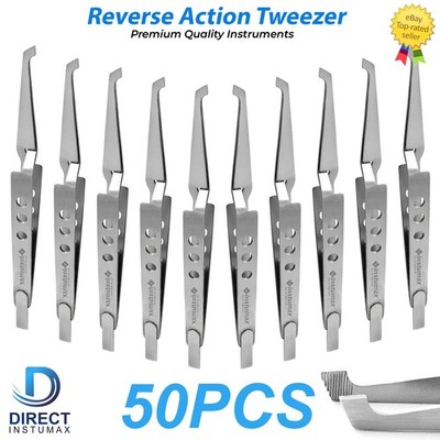 Dental Direct Bracket Holder Orthodontic Self Close Reverse Action Tweezer