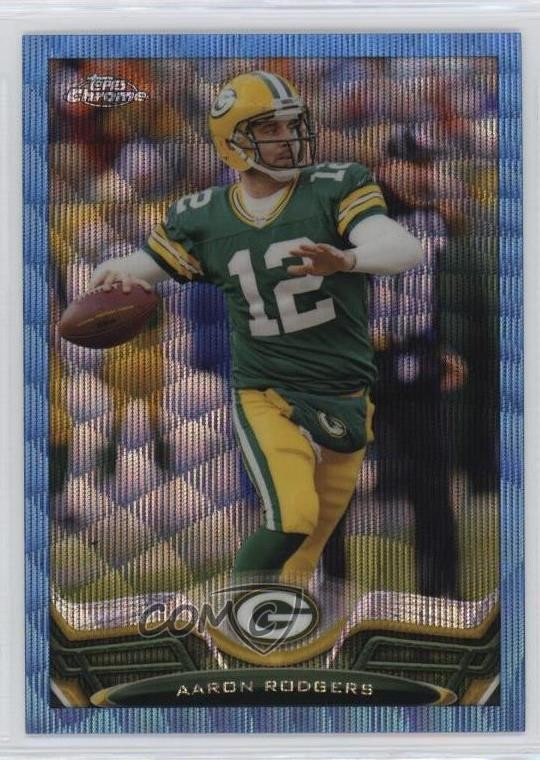 2013 Topps Chrome Blue Wave Refractor Aaron Rodgers #150 0j3l