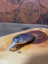 Megabass Cyclone SR Purple Crankbait Triple Hook Fishing Lure Used