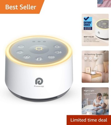 White Noise Machine Baby Sleep Night Light Natural Sounds for Nursery Home