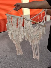 Handmade Handcrafted Macrame Wall Hanging Cream Color Boho Home D cor Art