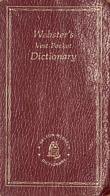 1978 Webster's Vest Pocket Dictionary A Nelson-Webster Dictionary
