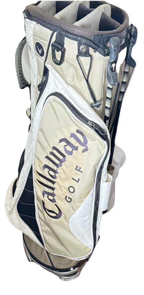 🔥 Carro de golf Callaway Warbird bolsa de transporte - 7 vías 6 cremalleras - blanco/gris/ Foto 4 de 4