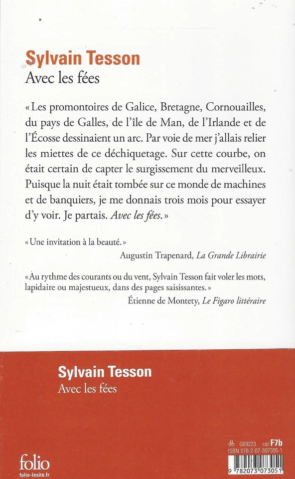 °Sylvain Tesson - Avec les fées -Folio (poche) 2024 - Photo 2/3