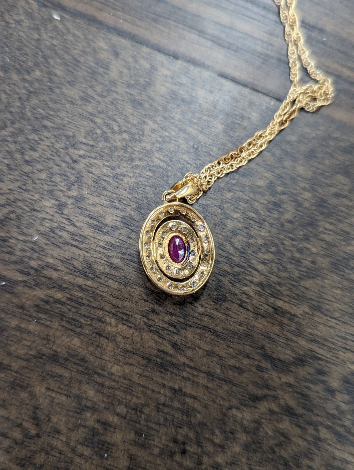 Ruby And Topaz Pendant See Description - image 4