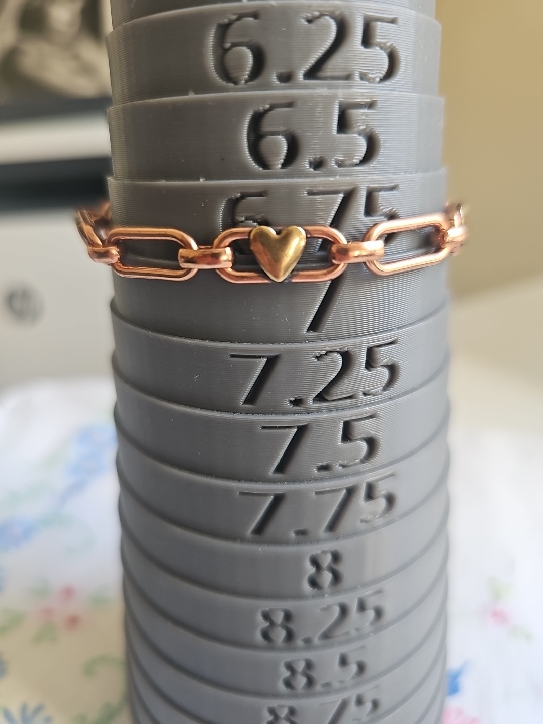 Vintage ''Solid Cooper'' Signed Chain Link with H… - image 2