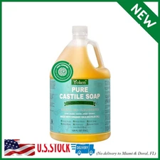 Castile Soap Liquid EWG Verified(1 Gallon, Unscented) Pure-Castile Liquid Soap f
