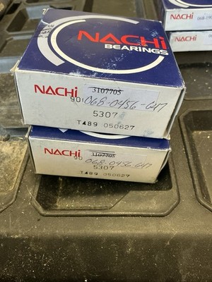 Lot Of 2 5307 Nachi Double Row Angular Contact Bearing Japan t489 050627 nachi