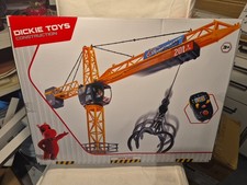 Dickie Toys Mega Crane, 120 Cm, Ferngesteuerter Spielkran, Greifarm, für Kinder