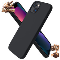 HandyhüLle Silikon Schwarz FüR Iphone 13 6,1 Zoll SchutzhüLle Case Cover