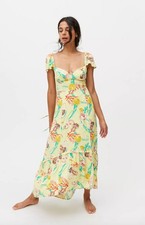 Urban Outfitters Siren Strappy Back Midi Dress size M NWT Seashell Print