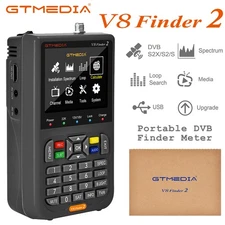 3.5''LCD V8 Satfinder DVB-S/S2/S2X FTA Digital Satellite Finder Sat Signal Meter