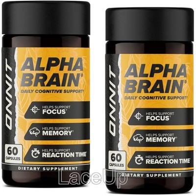2x - 60 each, 120 Capsules Onnit Alpha Brain Memory and Focus - Expire 2027