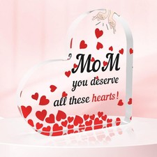 Mom Christmas Gifts Acrylic Plaque Home Decor for Table Decorations