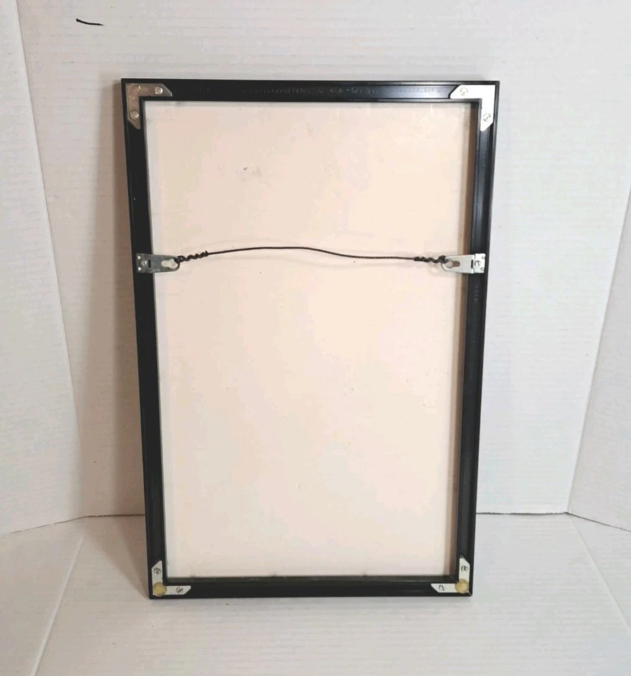 Dead Reckoning Poster Humphrey Bogart Lizabeth Scott Framed Vtg Reprint 17"x11" - Image 2 of 2