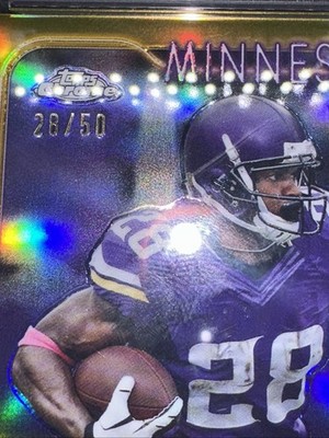 2024 Topps Chrome Adrian Peterson True Gold PSA 9 MINT POP 1 #MATCH!