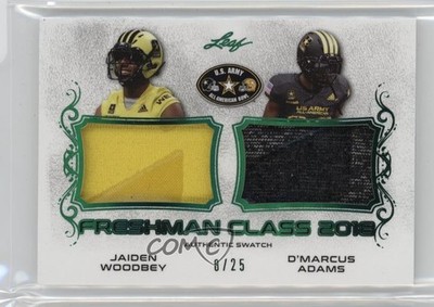 2018 Leaf Metal US Army All-American Bowl Green 8/25 Jaiden Woodbey #FC-FS1 14mg