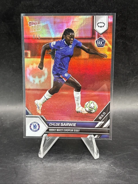 Chloe Sarwie - 2025-26 UWCL Topps Now - Chelsea - RC - Red /5