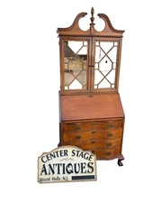 65929 MONITOR Furniture  Maple Secretary Desk w/ Bookcase Top