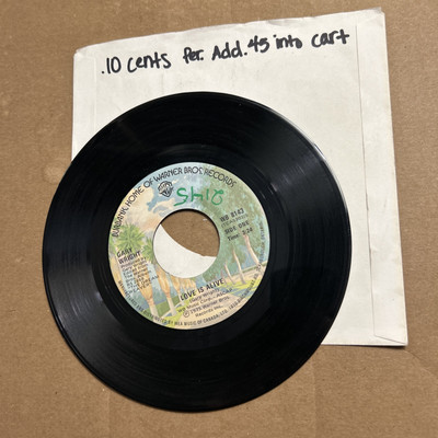 Gary Wright Love Is Alive/Much Higher 1975 Warner Bros 45