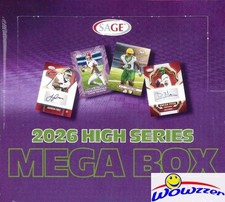 2026 Sage Football HIGH Series HUGE Hobby MEGA Sealed Box-4 AUTOS,SWATCH,Rookies