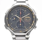 SEIKO Chronograph 7T59-7A00 Gray Dial Day Date Vintage Quartz Men's Watch JAPAN