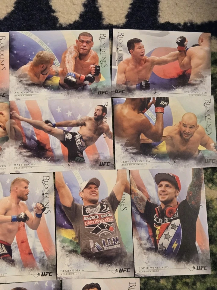 Lot Of 17 2014 Topps UFC Bloodlines Insert Cards #/148 - Image 3 of 4
