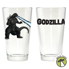 Godzilla Clear Pint Glass Surreal Entertainment