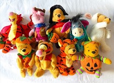 Disney 8  Winnie The Pooh In Costume Halloween Bean Bag Plush Tigger Eeyore X9