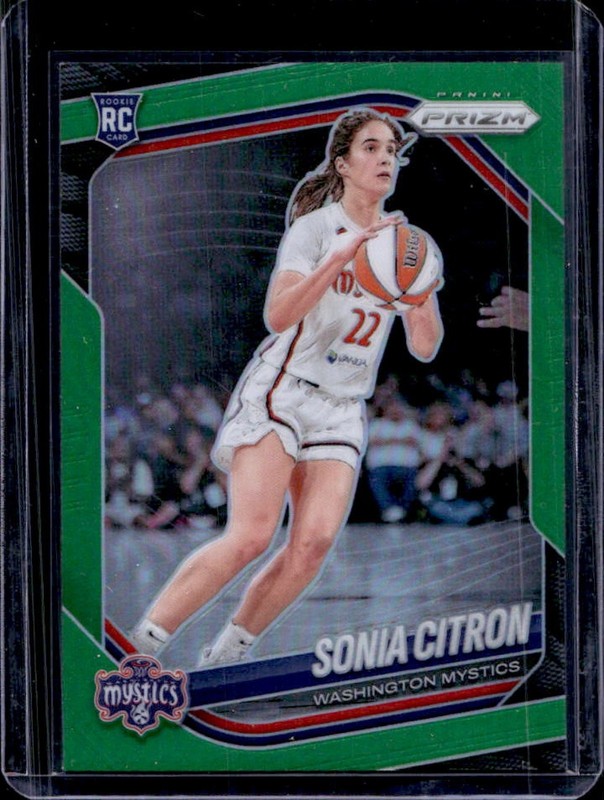 2025 Panini WNBA Prizm Sonia Citron RC Green Rookie #122 Mystics