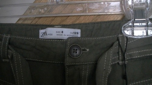Zara Kids Cargo Pants Girls' size 8 - Picture 3 of 10