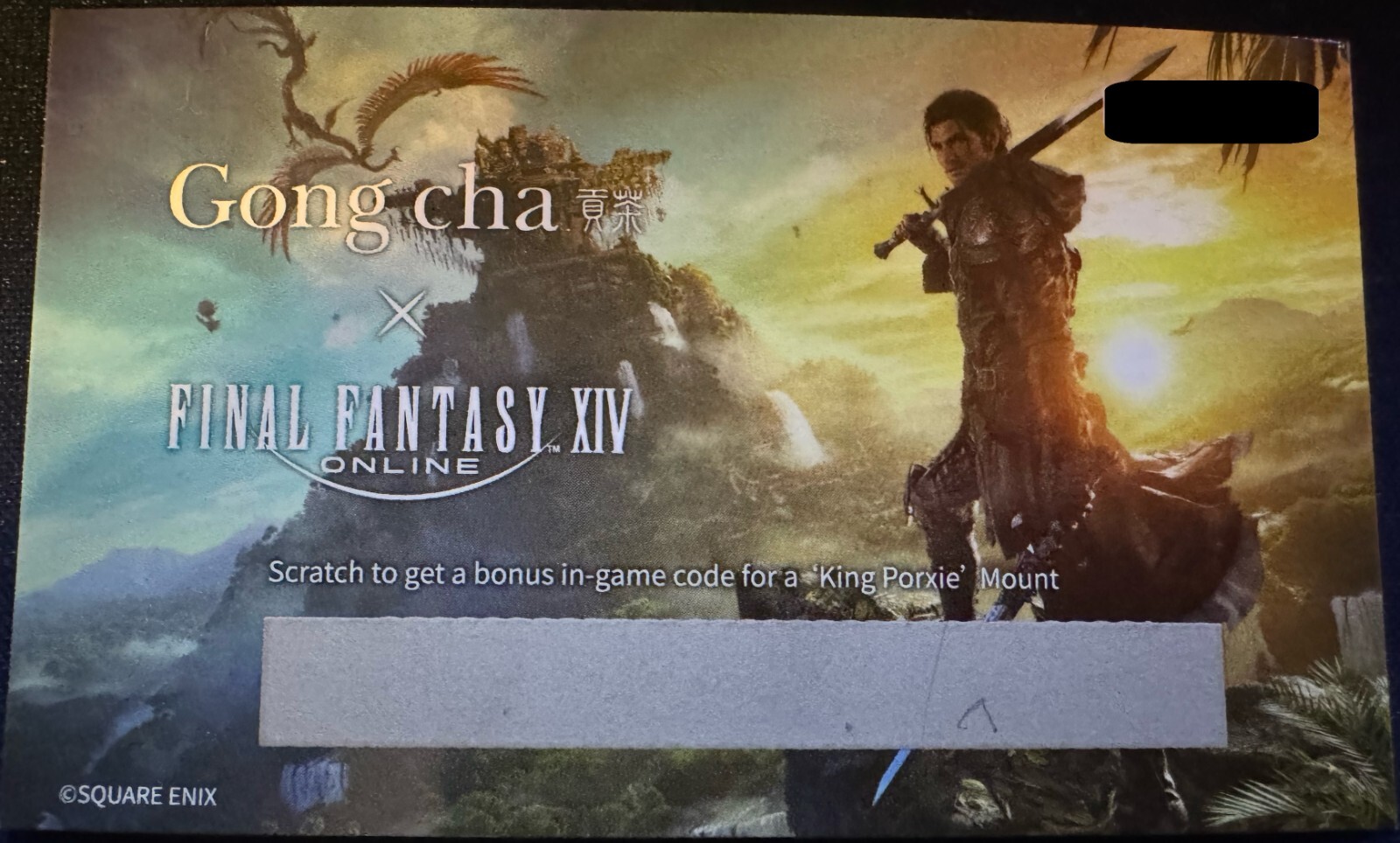 FF14 / FFXIV / Final Fantasy 14 x Gong Cha Porxie King Mount Read