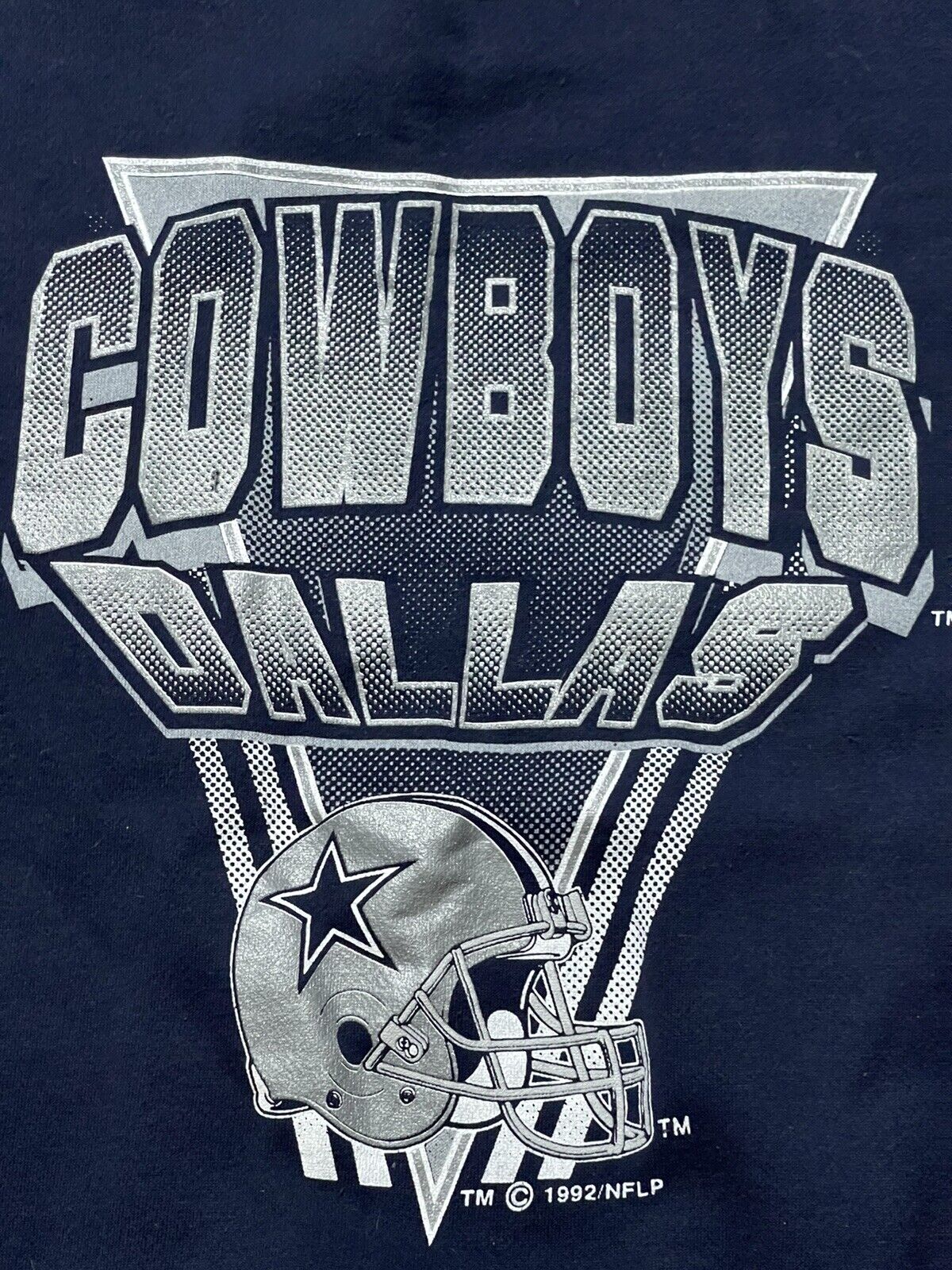 Vintage Logo 7 Dallas Cowboys Football Crewneck S… - image 2