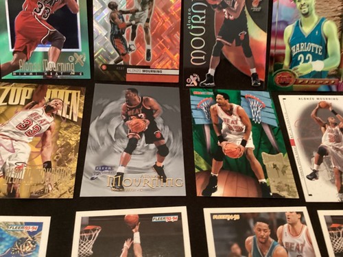 ALONZO MOURNING (25) card Lot SERIAL #, INSERTS, SCARCE PREMIUM BRANDS, HEAT - Picture 7 of 17