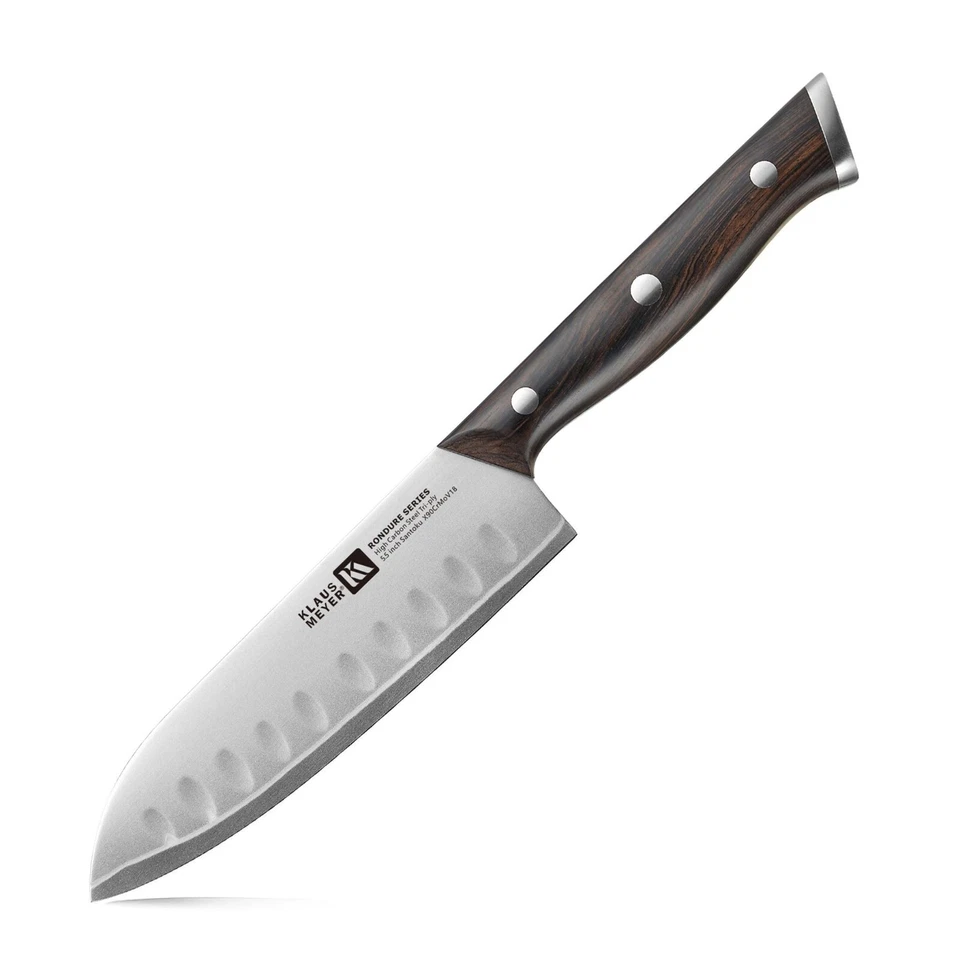 Klaus Meyer Rondure High Carbon Tri-ply Steel 5.5" Santoku Kitchen Chef Knife