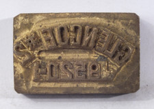 GLENCOE #2 9520-1: Brass Leather Stamp: TJ Edwards Millers Falls