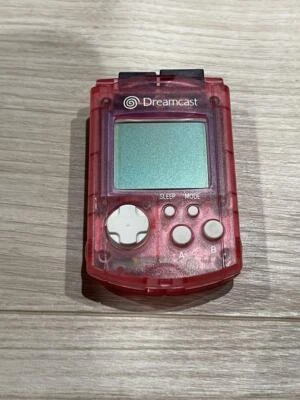 Carte mémoire Sega Dreamcast Visual Memory Unit VMU HKT-7000 ROUGE - TESTÉE N... - Photo 1/4