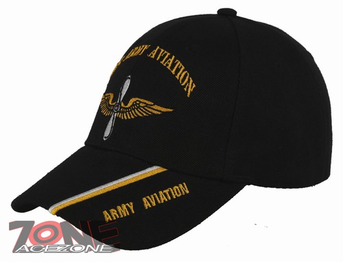NEW! US ARMY AVIATION BALL CAP HAT BLACK - Picture 3 of 4